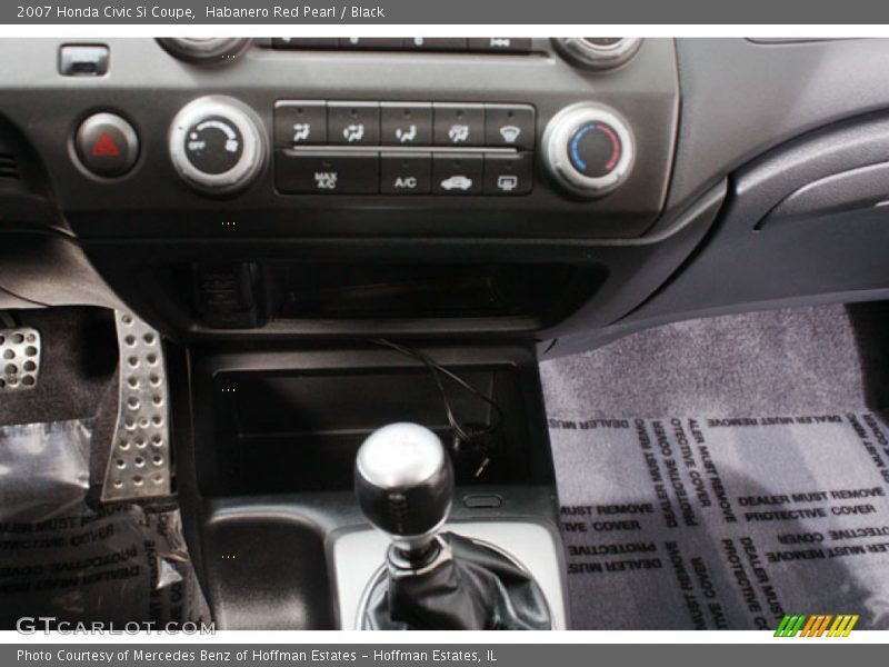 Habanero Red Pearl / Black 2007 Honda Civic Si Coupe