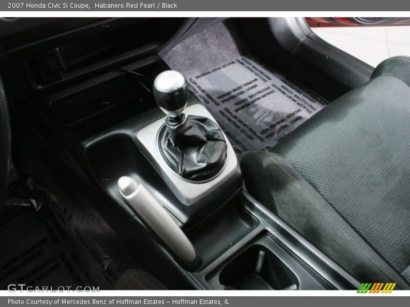 Habanero Red Pearl / Black 2007 Honda Civic Si Coupe