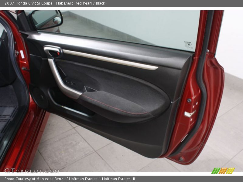 Habanero Red Pearl / Black 2007 Honda Civic Si Coupe