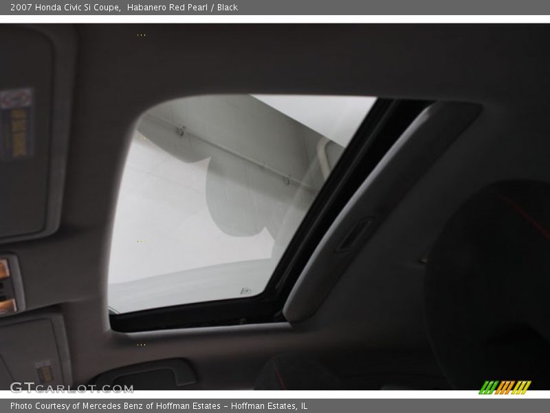 Habanero Red Pearl / Black 2007 Honda Civic Si Coupe