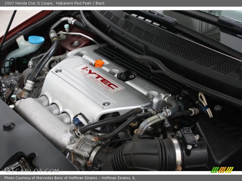 Habanero Red Pearl / Black 2007 Honda Civic Si Coupe