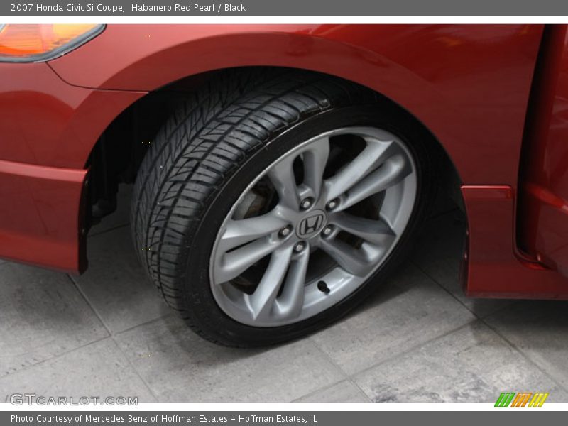 Habanero Red Pearl / Black 2007 Honda Civic Si Coupe