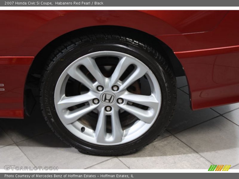 Habanero Red Pearl / Black 2007 Honda Civic Si Coupe