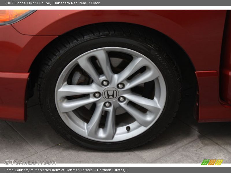 Habanero Red Pearl / Black 2007 Honda Civic Si Coupe