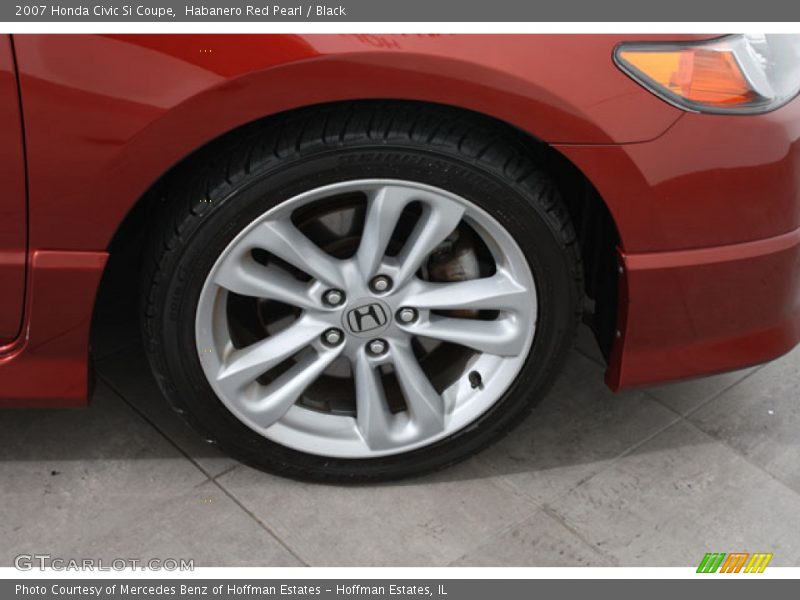 Habanero Red Pearl / Black 2007 Honda Civic Si Coupe