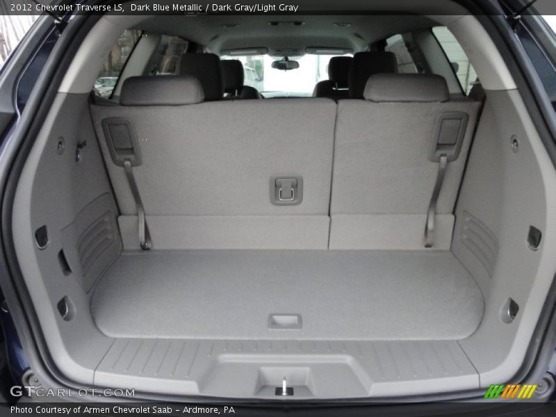 Dark Blue Metallic / Dark Gray/Light Gray 2012 Chevrolet Traverse LS