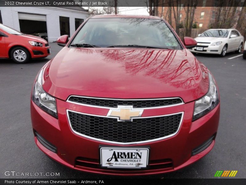 Crystal Red Metallic / Jet Black 2012 Chevrolet Cruze LT