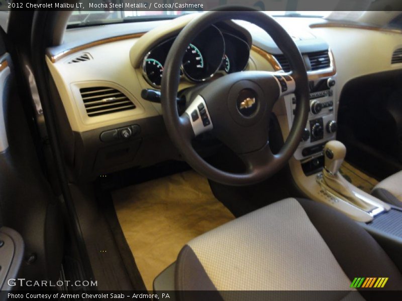 Mocha Steel Metallic / Cocoa/Cashmere 2012 Chevrolet Malibu LT