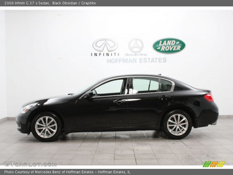 Black Obsidian / Graphite 2009 Infiniti G 37 x Sedan