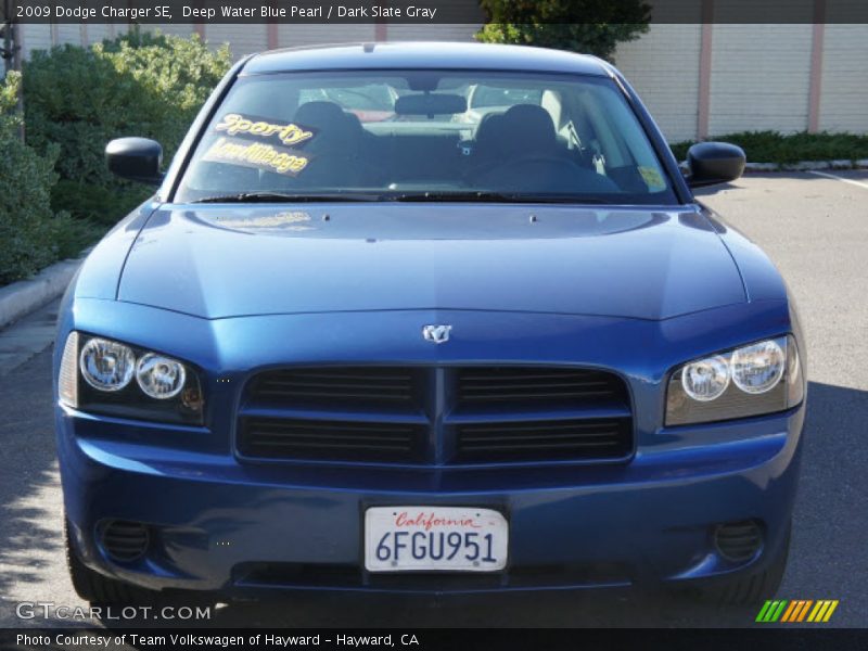 Deep Water Blue Pearl / Dark Slate Gray 2009 Dodge Charger SE