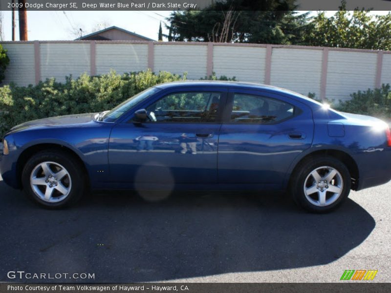 Deep Water Blue Pearl / Dark Slate Gray 2009 Dodge Charger SE
