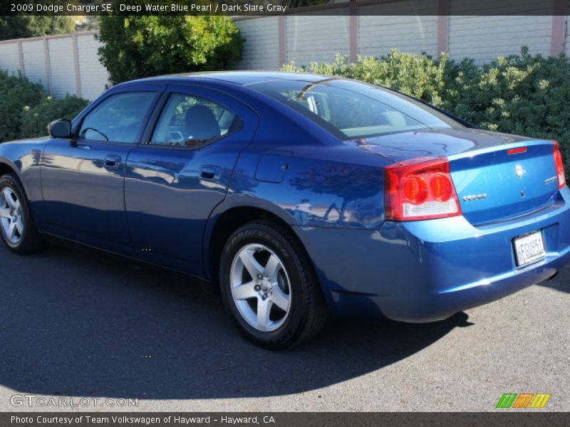 Deep Water Blue Pearl / Dark Slate Gray 2009 Dodge Charger SE