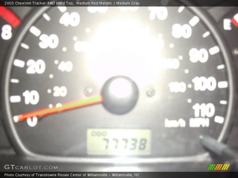 Medium Red Metallic / Medium Gray 2003 Chevrolet Tracker 4WD Hard Top