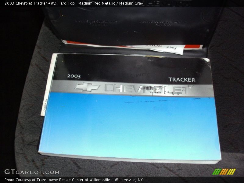 Medium Red Metallic / Medium Gray 2003 Chevrolet Tracker 4WD Hard Top