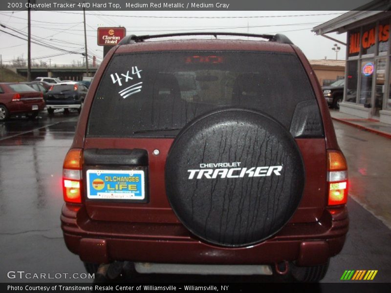 Medium Red Metallic / Medium Gray 2003 Chevrolet Tracker 4WD Hard Top
