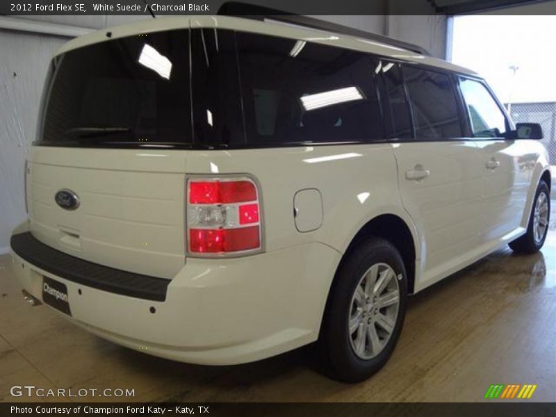 White Suede / Charcoal Black 2012 Ford Flex SE