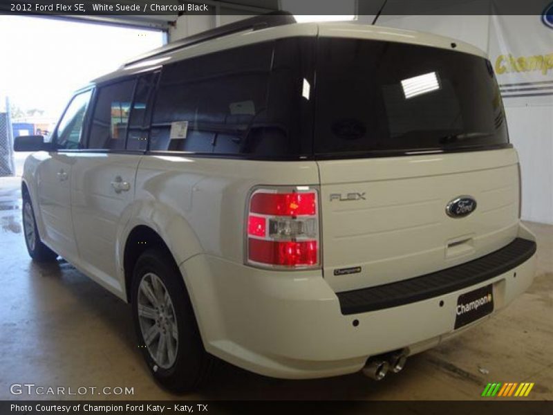 White Suede / Charcoal Black 2012 Ford Flex SE