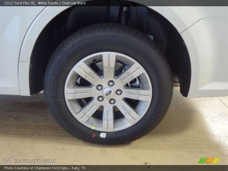 White Suede / Charcoal Black 2012 Ford Flex SE