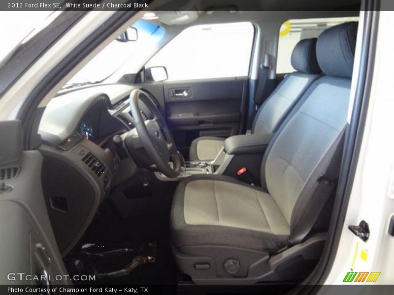 White Suede / Charcoal Black 2012 Ford Flex SE
