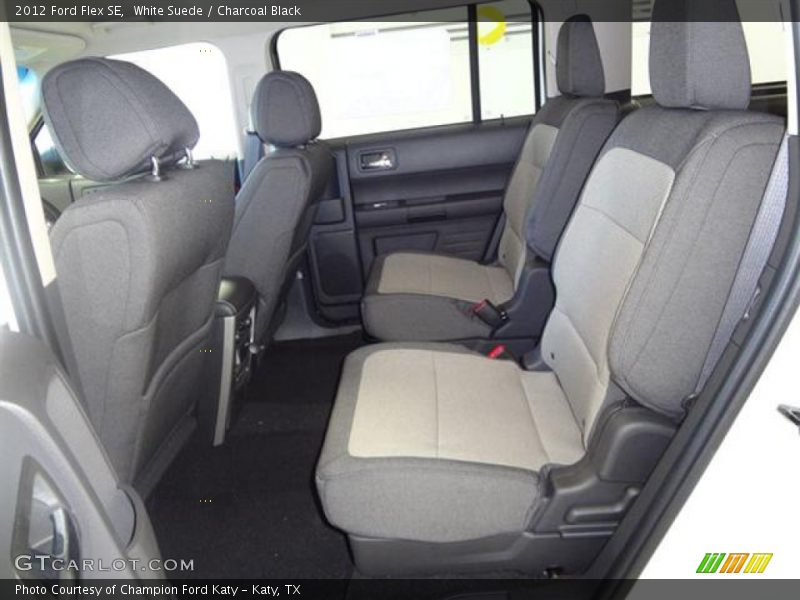 White Suede / Charcoal Black 2012 Ford Flex SE