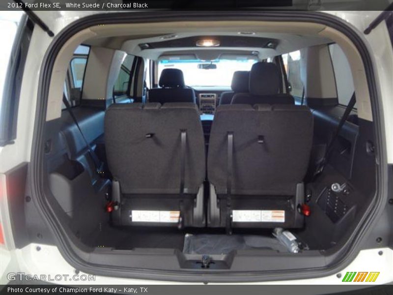 White Suede / Charcoal Black 2012 Ford Flex SE