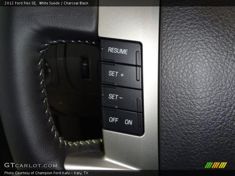 White Suede / Charcoal Black 2012 Ford Flex SE