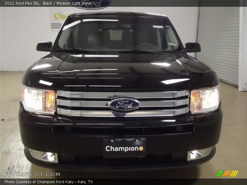 Black / Medium Light Stone 2012 Ford Flex SEL