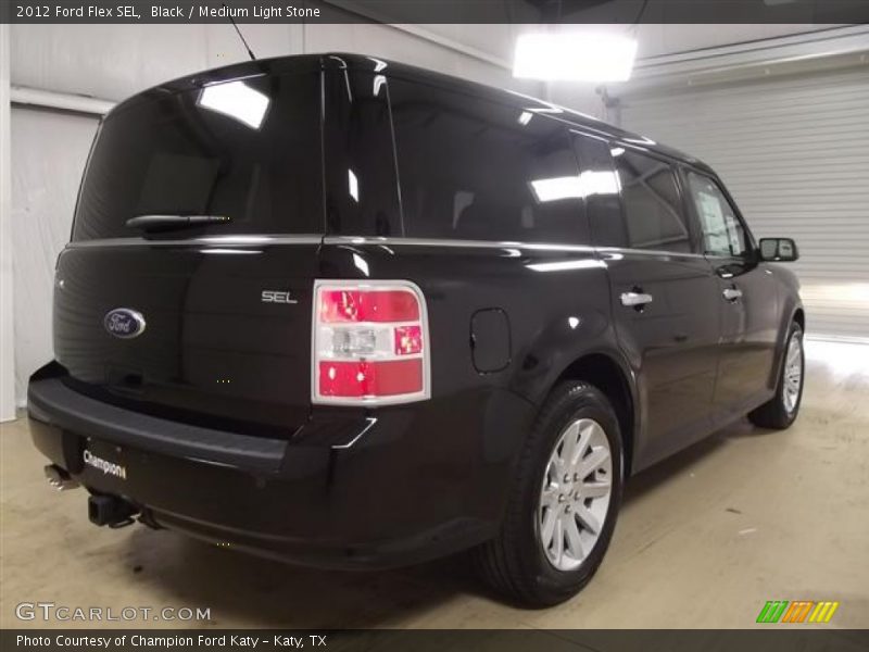 Black / Medium Light Stone 2012 Ford Flex SEL