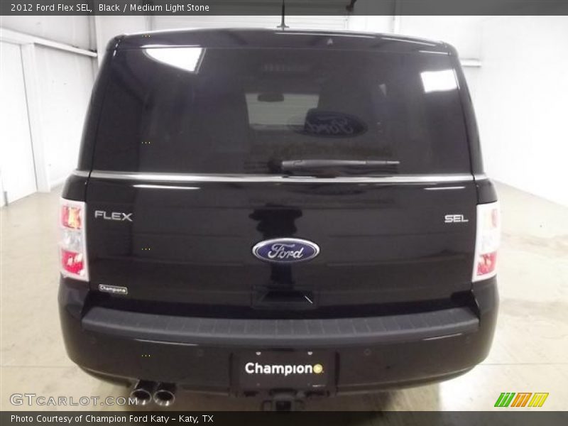 Black / Medium Light Stone 2012 Ford Flex SEL