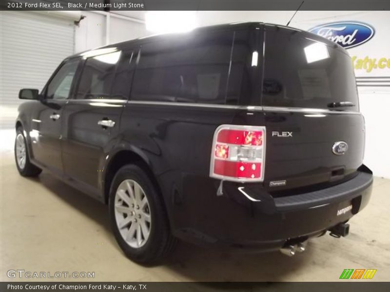 Black / Medium Light Stone 2012 Ford Flex SEL