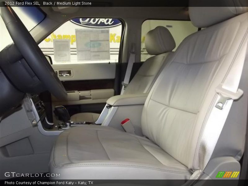 Black / Medium Light Stone 2012 Ford Flex SEL