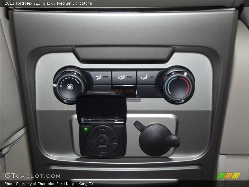 Black / Medium Light Stone 2012 Ford Flex SEL