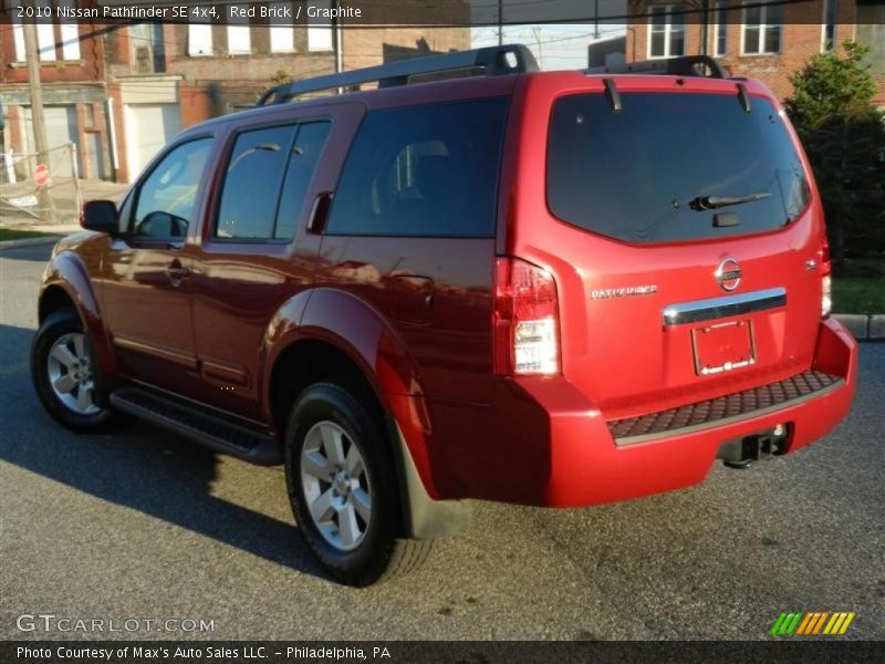 Red Brick / Graphite 2010 Nissan Pathfinder SE 4x4