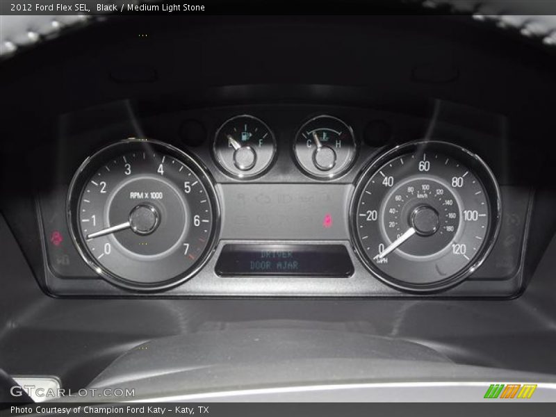 Black / Medium Light Stone 2012 Ford Flex SEL