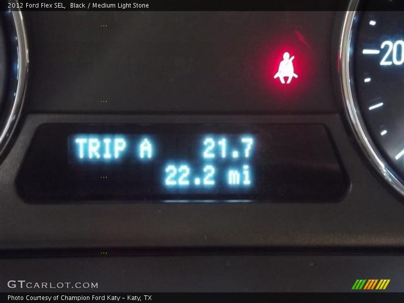 Black / Medium Light Stone 2012 Ford Flex SEL