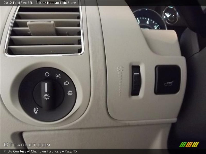 Black / Medium Light Stone 2012 Ford Flex SEL