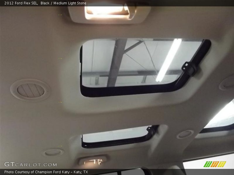 Black / Medium Light Stone 2012 Ford Flex SEL