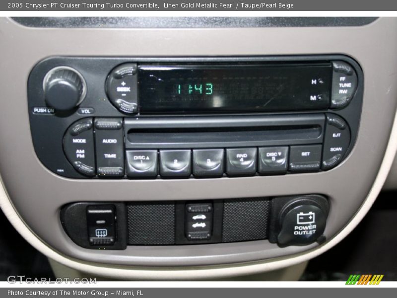 Audio System of 2005 PT Cruiser Touring Turbo Convertible