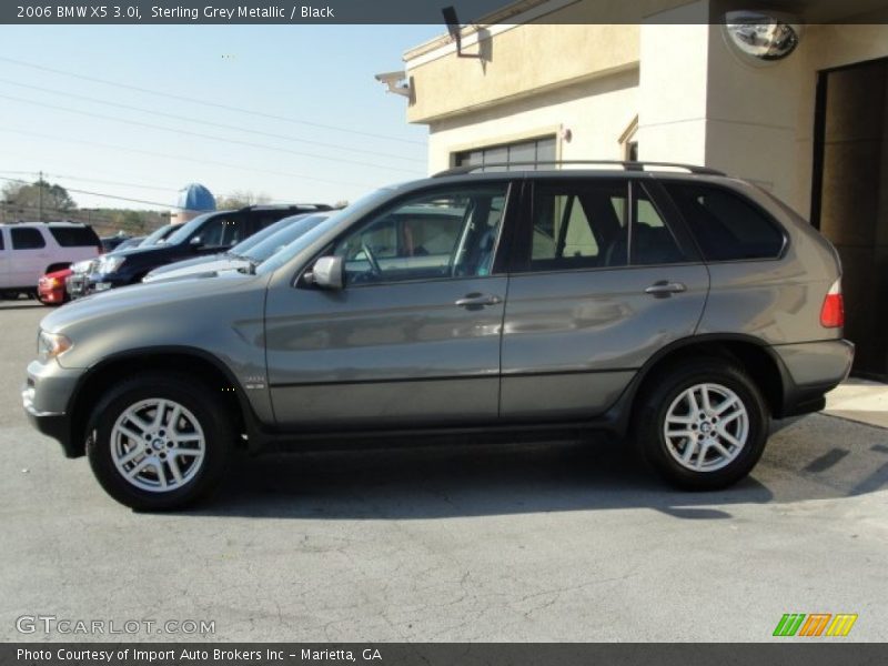 Sterling Grey Metallic / Black 2006 BMW X5 3.0i