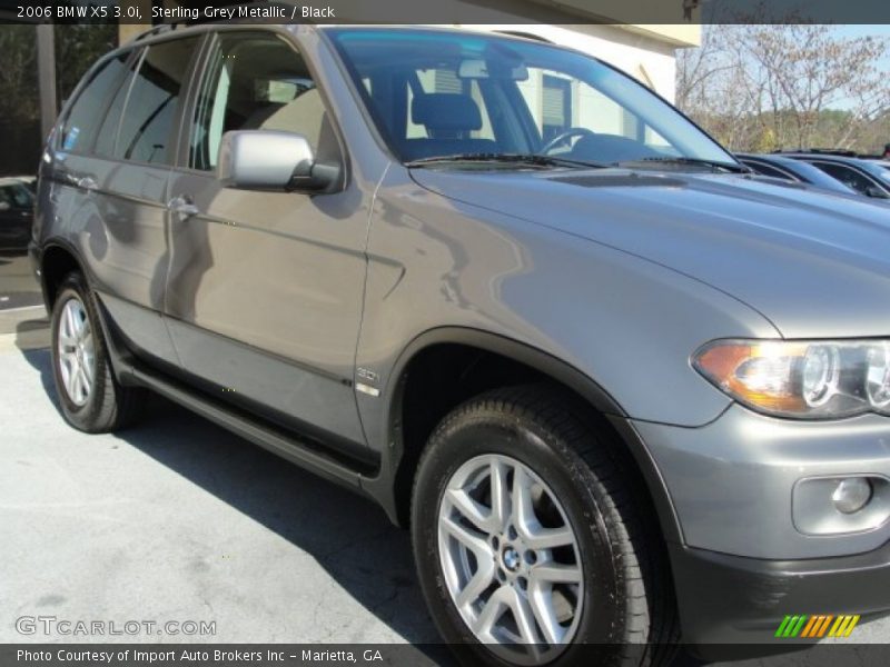 Sterling Grey Metallic / Black 2006 BMW X5 3.0i