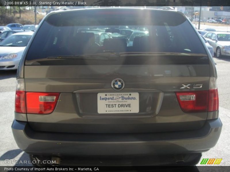 Sterling Grey Metallic / Black 2006 BMW X5 3.0i