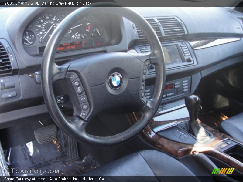 Sterling Grey Metallic / Black 2006 BMW X5 3.0i