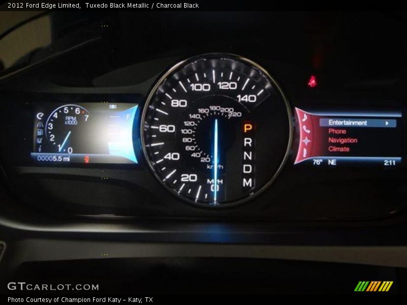 Tuxedo Black Metallic / Charcoal Black 2012 Ford Edge Limited