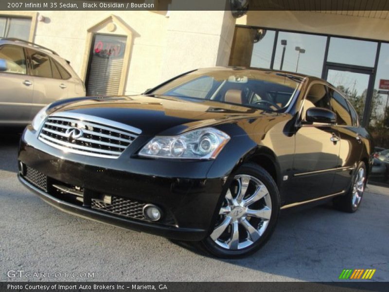 Black Obsidian / Bourbon 2007 Infiniti M 35 Sedan