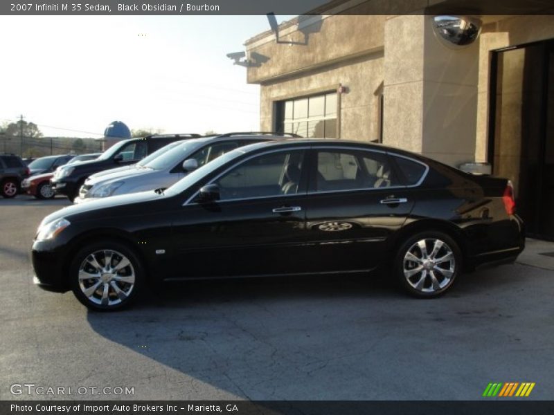 Black Obsidian / Bourbon 2007 Infiniti M 35 Sedan