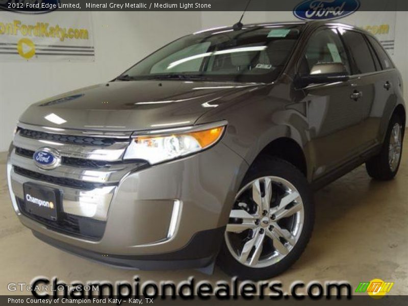 Mineral Grey Metallic / Medium Light Stone 2012 Ford Edge Limited
