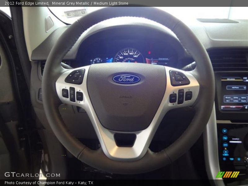 Mineral Grey Metallic / Medium Light Stone 2012 Ford Edge Limited