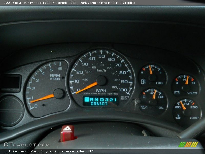  2001 Silverado 1500 LS Extended Cab LS Extended Cab Gauges