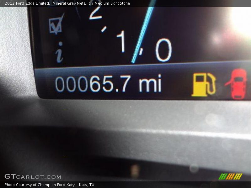 Mineral Grey Metallic / Medium Light Stone 2012 Ford Edge Limited