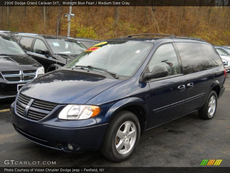 Midnight Blue Pearl / Medium Slate Gray 2006 Dodge Grand Caravan SXT